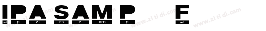 IPA SAM Phonetic Fon字体转换